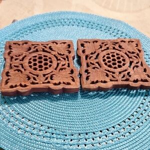 Intricate Wooden Trivets